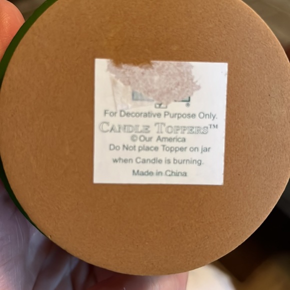 Candle Toppers-Our America-Holiday Teddy Topper.  NWT - Picture 5 of 6